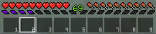 Hotbar and Experience bar