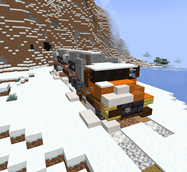 truck trapped in snow