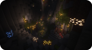Cave With Emissive Ores