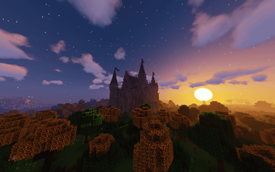 Beneath a sky of fading fire, the Lonely Keep waits.