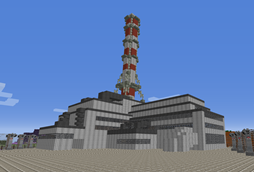 Beautiful view of the new Nuclear Power Plant