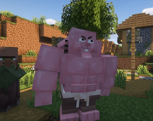 jawline man in a village