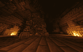Shrouded in vines and ancient moss, the jungle temple’s sentinel stirs.