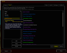 Default Important Items List