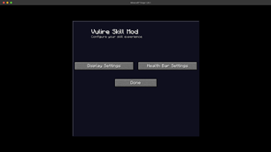 Vulire Skilling Menu