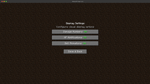 Vulire Skilling Display Settings