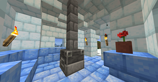 Interior of a sample igloo.