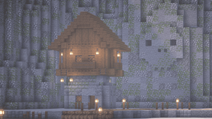 Small House, Skull Carved in the Mountain.