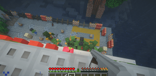 just fighting with some zombies on apocalyptic building