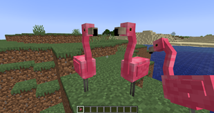 Pink Flamingo as a Block