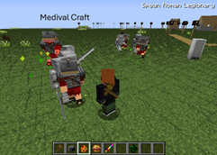 The Medieval Craft is for Extra Weapons and Armor. I have Two Worlds, Including one With Roman Empire Background.