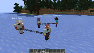2 pairs of chained players