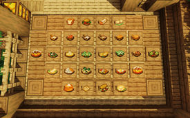 Most of the new dishes