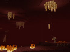 Prisms changing and fall in the wastes