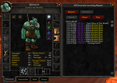 Leveling Event History.