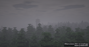 Watchtower from a distance with insanity shaders