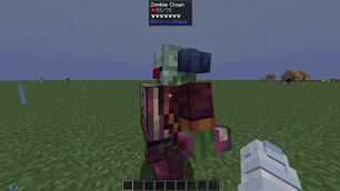 Mob HP and armour boosted via mod