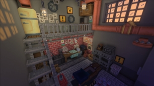 Garage made using some of the deorative blocks in the pack