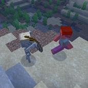 Submerged Skeleton doing melee attack