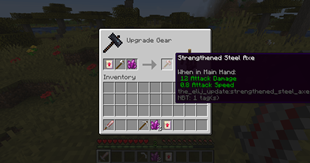 upgrading tools and weapons with strengthened steel upgrades.png