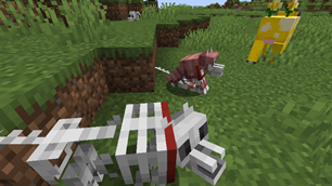 Skeleton Wolf with Wolf Armor