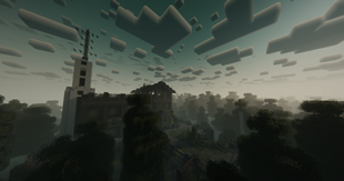 Ruins of the research facility