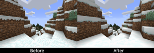 Original texture and resourcepack texture comparation