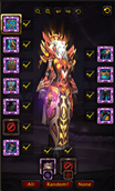 Pick which slots to roll!