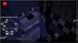 Left Hallway Corner with Bonnie Staring..