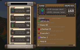 Mob point spending screen with spent points
