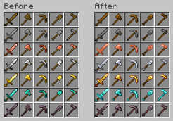 Weapon and Tool textures comparison