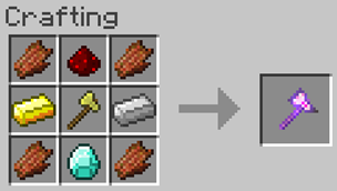 Herobrine's axe recipe
