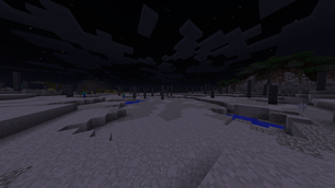 Wasteland Biome at Night