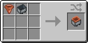 Golden/Copper Hopper Minecart recipe