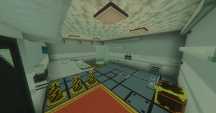 Room containing a stasis pod