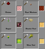 Basic set crafting recipes