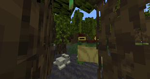 Beelzebufo behind roots