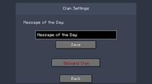 Clan Settings
