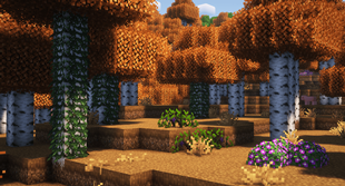 Ivy, geraniums and wild grapes chilling together