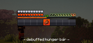 debuffed hunger bar