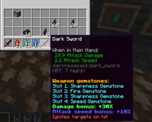 New sword with gems