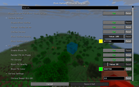 Full Settings Menu