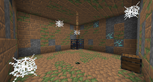 Dungeon with spider spawner