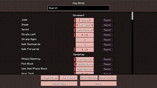 Keybinds Menu