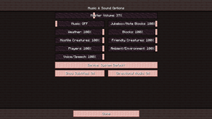 Music & Sound Settings