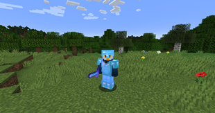 Diamond armor with default enchantment glint