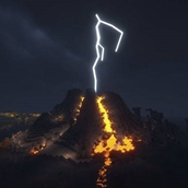 Minecraft lightning but cool