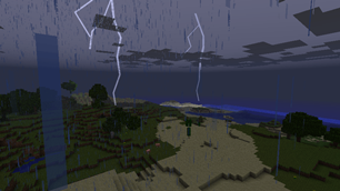 Minecraft lightning