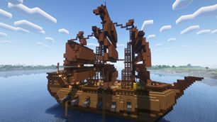 Ship side view