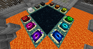 A fully slotted End Portal